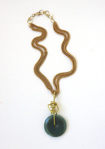 Necklace Donut 1 - Brass Chain