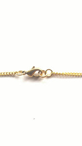Necklace Brass - TULIP SHIELD