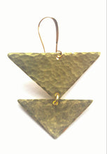 Load image into Gallery viewer, Earring Brass - MINI SHIELD
