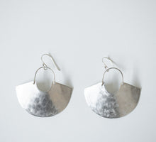 Load image into Gallery viewer, Earring Silver - GODDESS SHIELD MINI / TEXTURED
