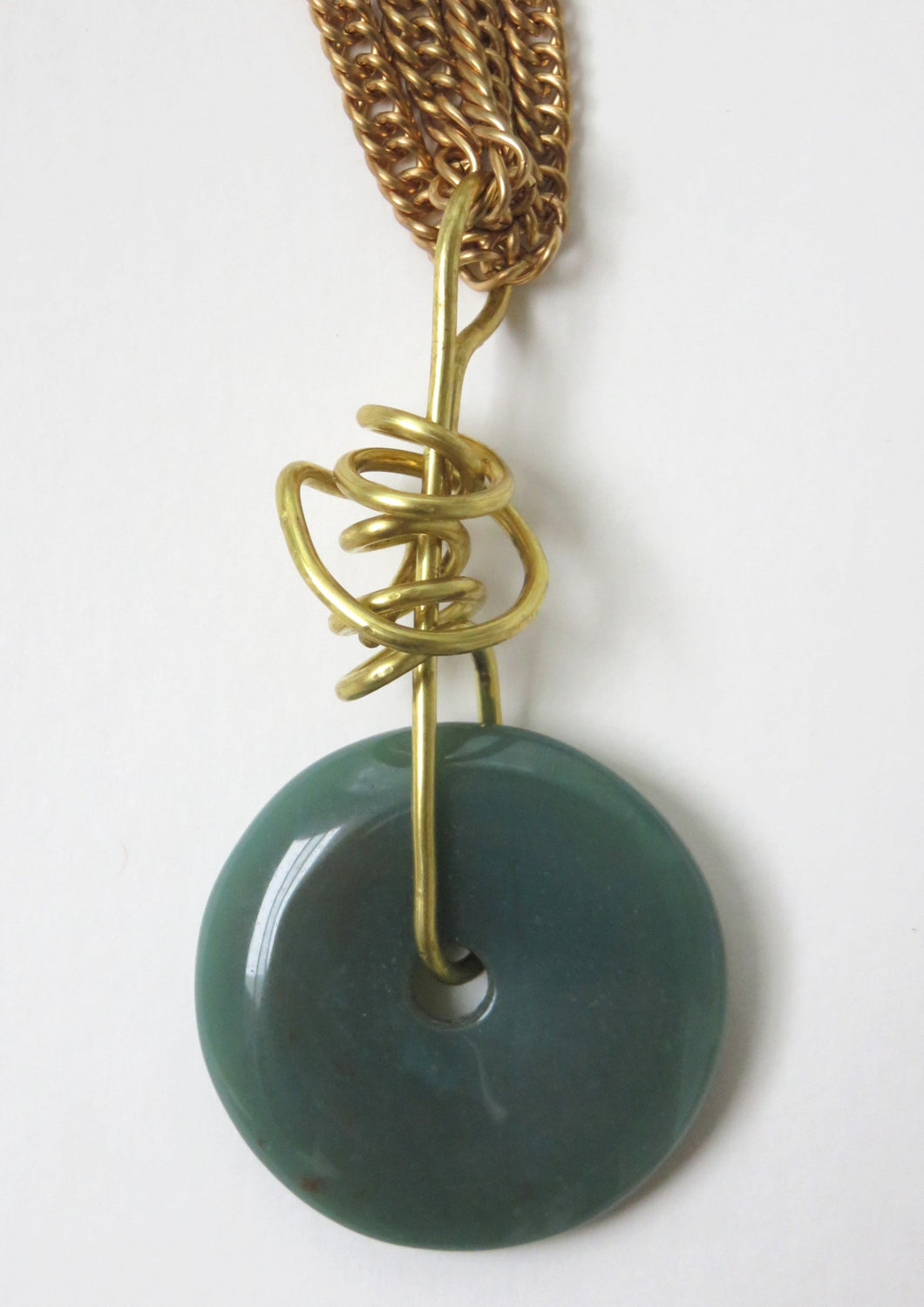 Necklace Donut 1 - Brass Chain
