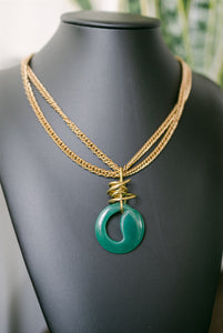 Necklace Snake - Brass Chain