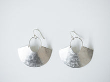 Load image into Gallery viewer, Earring Silver - GODDESS SHIELD MINI / TEXTURED
