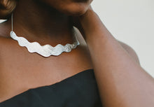 Load image into Gallery viewer, Necklace Silver - WAVE COLLAR
