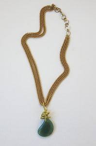Necklace Drop - Brass Chain